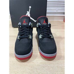 Air Jordan Retro 4 Bred Black Cement 2012 GS